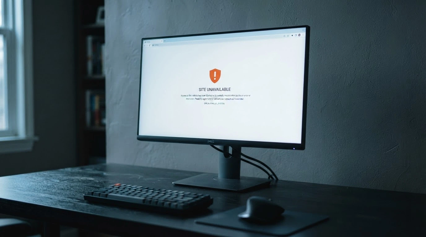 A browser window displaying an ACMA blocking notice — the official page an Australian ISP serves when a blocked gambling site is accessed