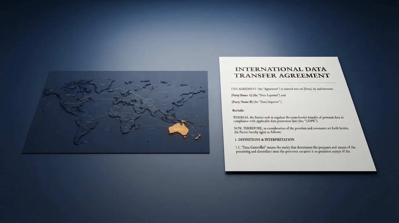 A government document header reading “Interactive Gambling Act 2001” beside a world map with Australia highlighted and dotted lines connecting to offshore casino jurisdictions