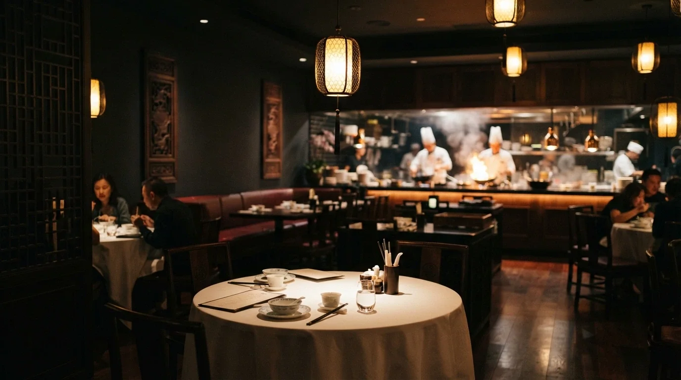 The plated interior of Huami, the premium Chinese restaurant